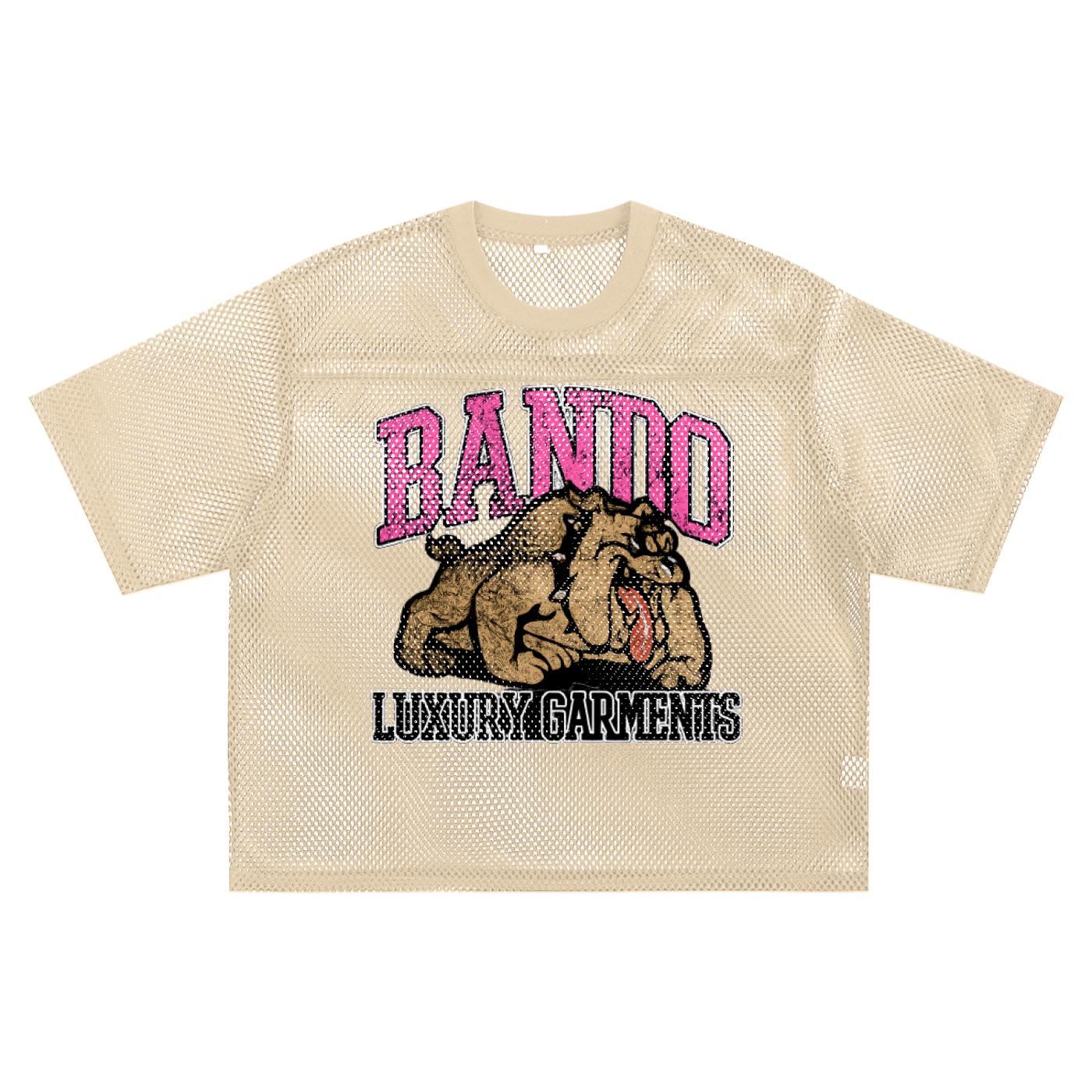 Bando See-through Boxy Net T-Shirt