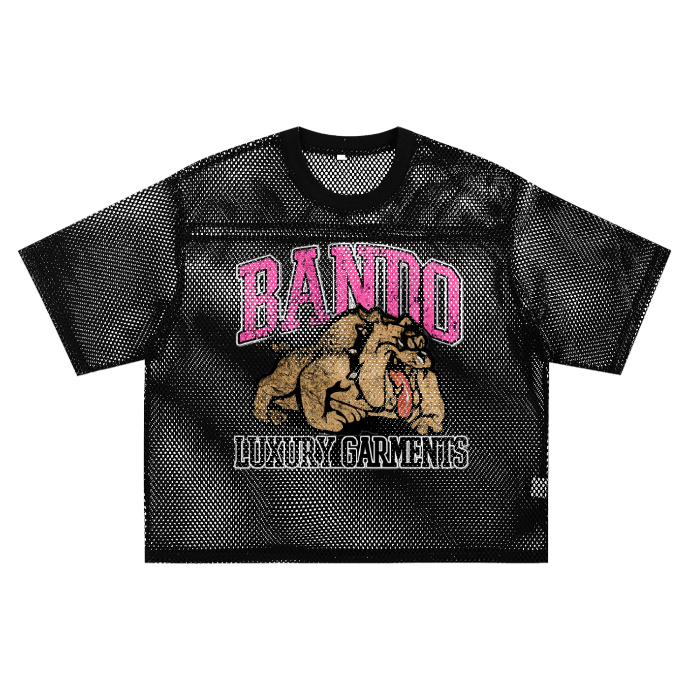 Bando See-through Boxy Net T-Shirt
