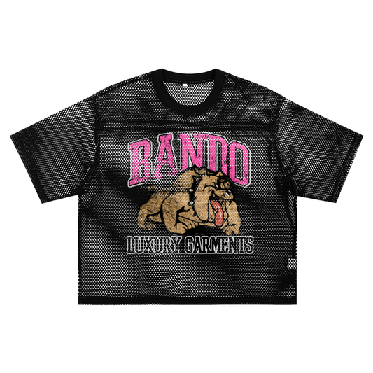 Bando See-through Boxy Net T-Shirt