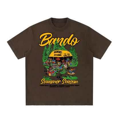 Vintage Washed Frayed Bando Summer Season T-Shirt