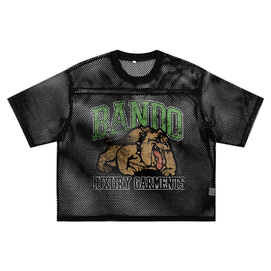 Bando See-through Boxy Net T-Shirt