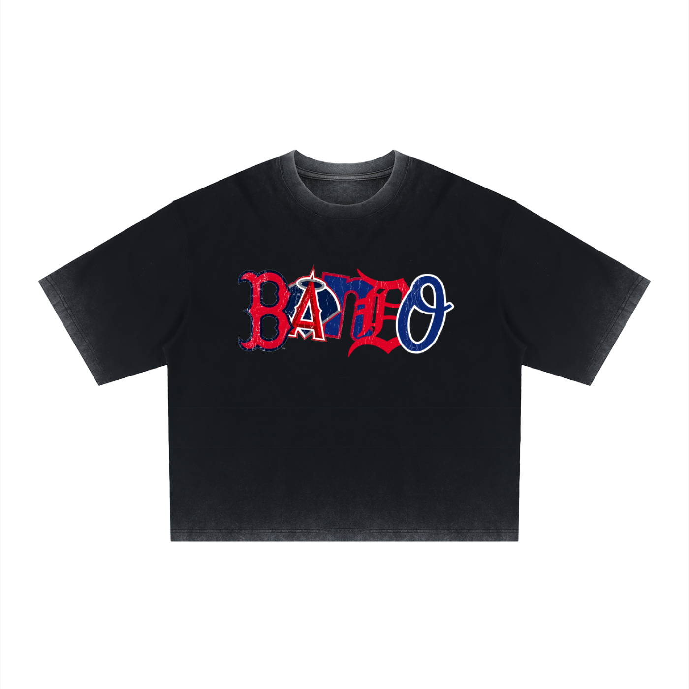 Bando Patchwork Reverse Dyed Boxy T-Shirt