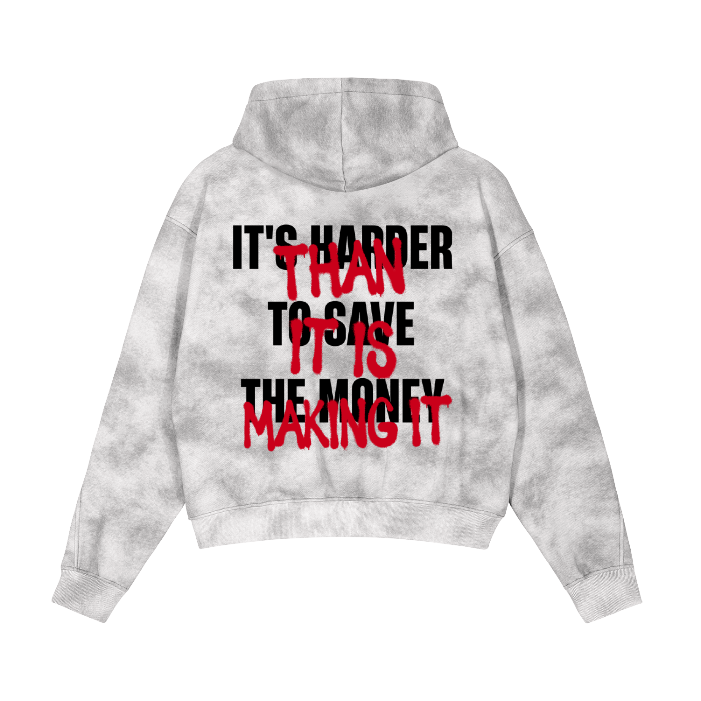 Bando Dirty Washed Zip-Up Fleece Hoodie